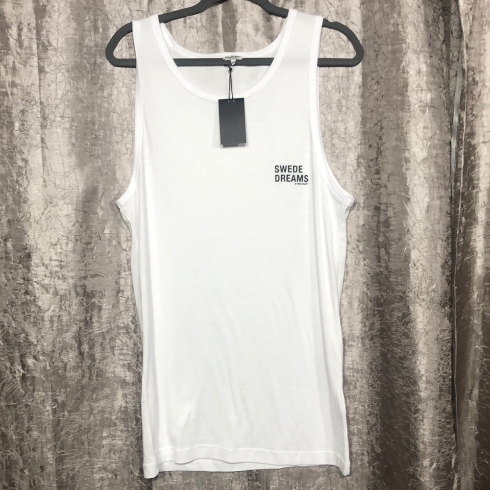 NWT Ron Dorff Men’s White Tank Top
